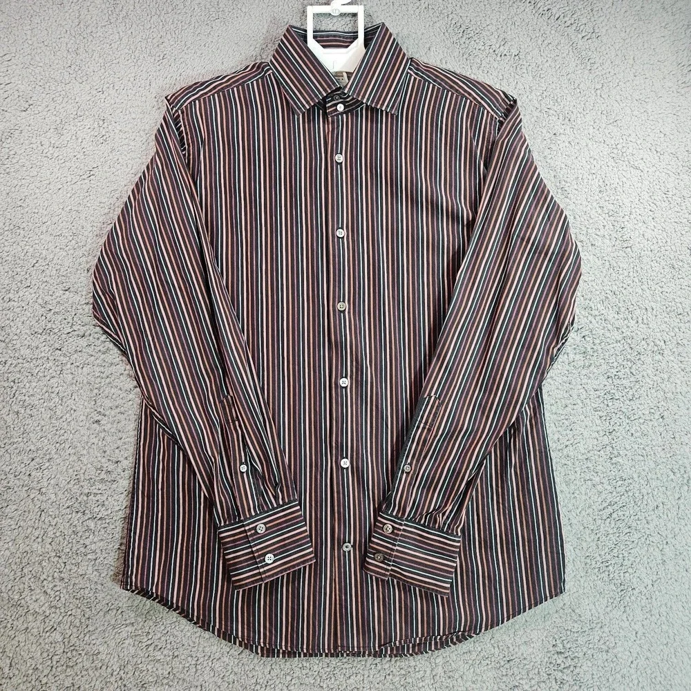 Banana Republic Shirt Mens 16-16.5‎ Large Button Down Long Sleeve Striped L